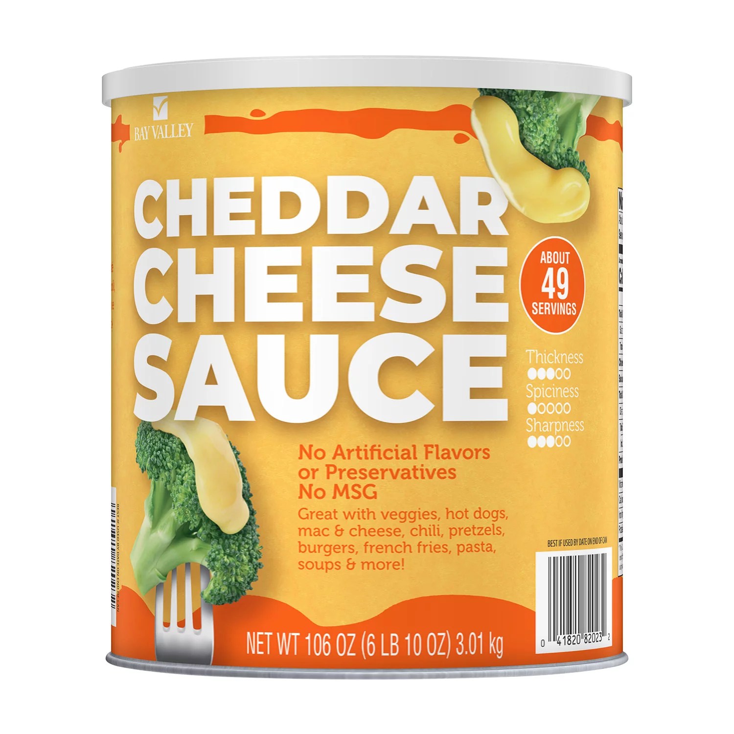 Bay Valley Cheddar Cheese Sauce (106 oz.) Jarasim